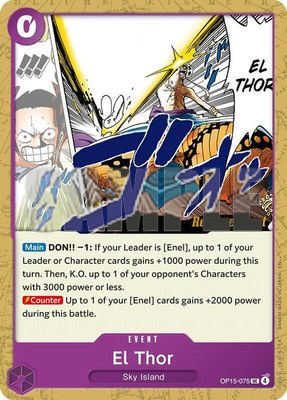 El Thor, Adventure on Kami's Island Release Event Cards