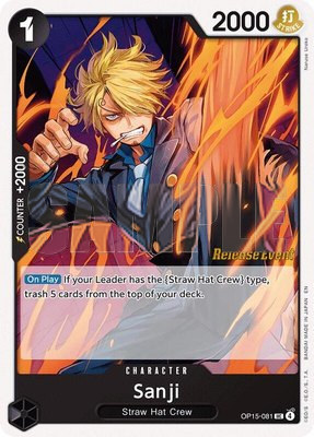 Sanji (OP15-081), Adventure on Kami's Island Release Event Cards