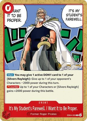 It's My Student's Farewell. I Want It to Be Proper., Adventure on Kami's Island Release Event Cards