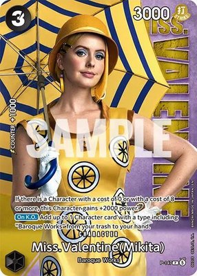 Miss.Valentine (Mikita) (Premium Card Collection -Live Action Edition Vol.2 Baroque Works-), One Piece Promotion Cards