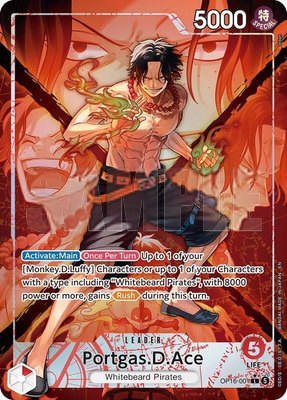 Portgas.D.Ace (001) (Alternate Art), The Time of Battle