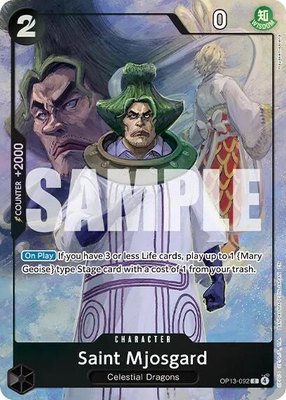 Saint Mjosgard (Premium Card Collection -Best Selection Vol. 6-), One Piece Promotion Cards