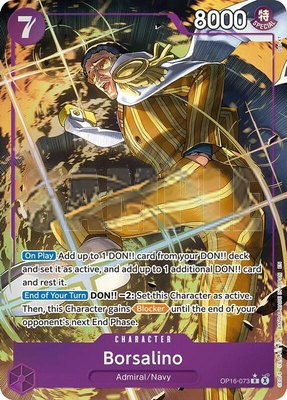 Borsalino (Alternate Art), The Time of Battle