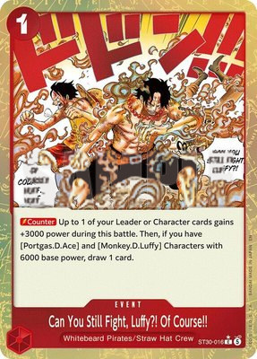 Can You Still Fight, Luffy?! Of Course!! (Parallel), Starter Deck EX: Luffy & Ace