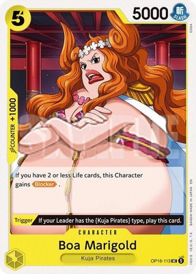 Boa Marigold, The Time of Battle