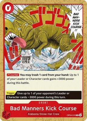 Bad Manners Kick Course, Starter Deck 31: RED Monkey.D.Luffy