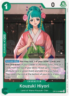 Kouzuki Hiyori, Starter Deck 32: GREEN Roronoa Zoro