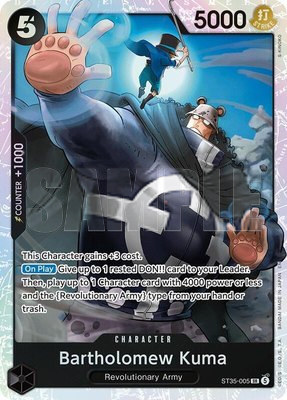 Bartholomew Kuma, Starter Deck 35: RED/BLACK Sabo