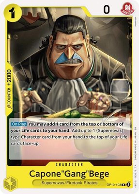 Capone"Gang"Bege, Starter Deck 36: YELLOW Eustass"Captain"Kid