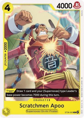 Scratchmen Apoo, Starter Deck 36: YELLOW Eustass"Captain"Kid