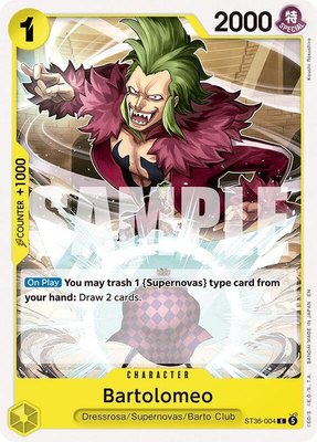 Bartolomeo, Starter Deck 36: YELLOW Eustass"Captain"Kid