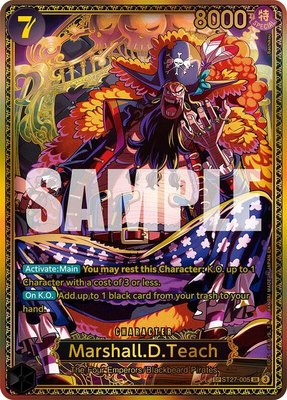Marshall.D.Teach (ST27-005) (SP), The World's Strongest Warriors