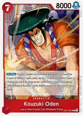 Kouzuki Oden, The World's Strongest Warriors