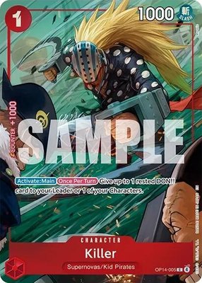 Killer (One Piece Card Game Illustration Box Vol. 8), One Piece Promotion Cards