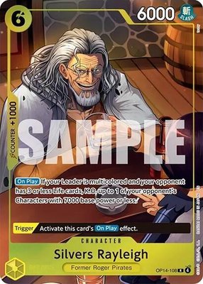 Silvers Rayleigh (One Piece Card Game Illustration Box Vol. 7), One Piece Promotion Cards