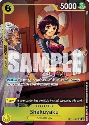 Shakuyaku (One Piece Card Game Illustration Box Vol. 7), One Piece Promotion Cards