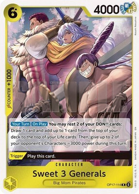 Sweet 3 Generals, The World's Strongest Warriors