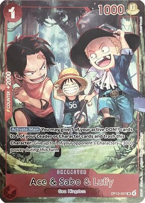 Ace & Sabo & Luffy (English Version 3rd Anniversary Set), One Piece Promotion Cards