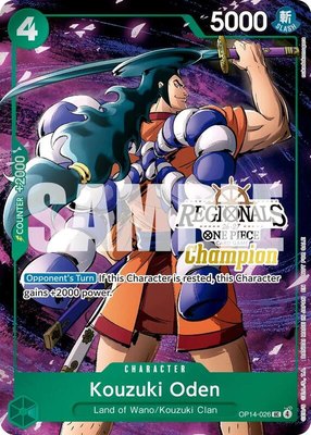 Kouzuki Oden (Regionals Champion Card Set 26-27 Vol.2), One Piece Promotion Cards