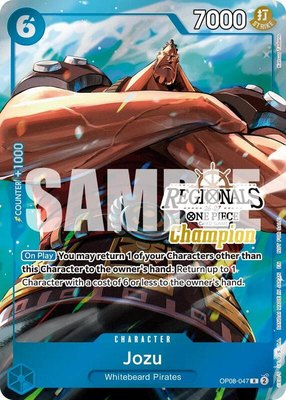Jozu (Regionals Champion Card Set 26-27 Vol.2), One Piece Promotion Cards