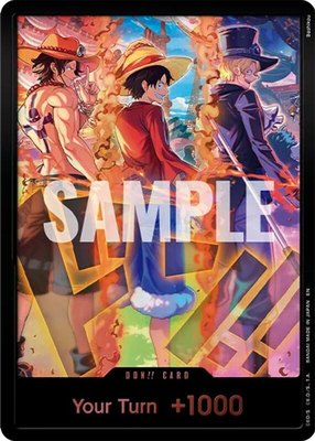 DON!! Card (English Version 3rd Anniversary Set) (Ace, Luffy, Sabo), One Piece Promotion Cards