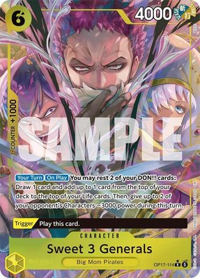 Sweet 3 Generals (Alternate Art), The World's Strongest Warriors