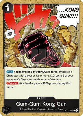 Gum-Gum Kong Gun, The World's Strongest Warriors